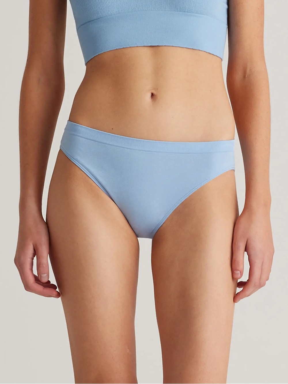 NEW Quince Smoothing Comfort Bikini 6 Pack French Blue XS Seamless Underwear - Picture 1 of 6